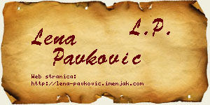 Lena Pavković vizit kartica